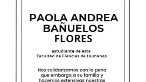 Facultad de Ciencias Humanas de la Universidad Autónoma de Baja California despide a Paola Andrea Bañuelos