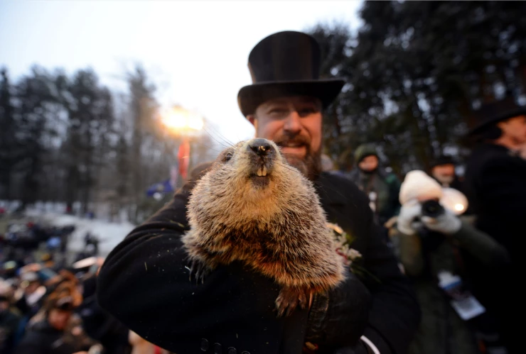 Marmota predice el inicio temprano de la primavera