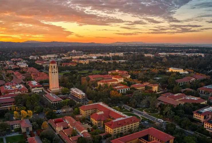 Vista aérea de Palo Alto, California