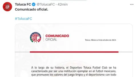 Comunicado de Toluca