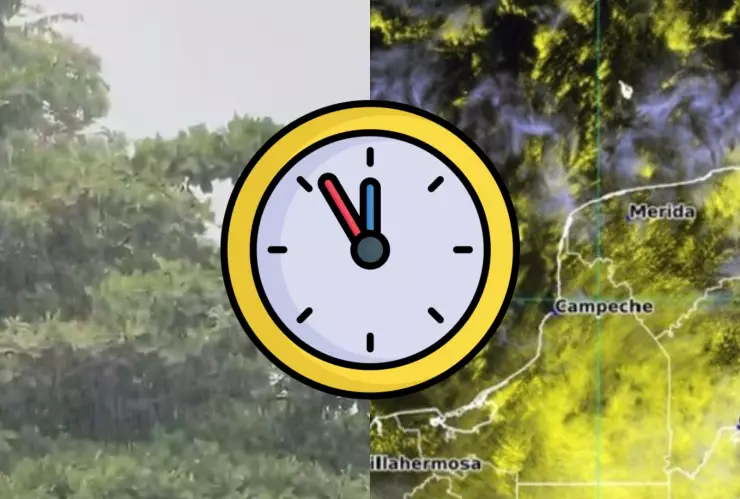 Esta es la hora EXACTA en que habrá lluvias en Campeche HOY jueves 13 de noviembre de 2025