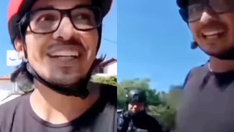 Policías detienen a ciclista por “viajar a exceso de velocidad”
