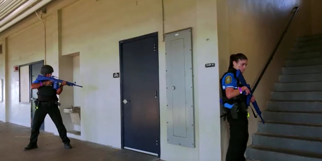 Simulacro de tirador activo en Florida.