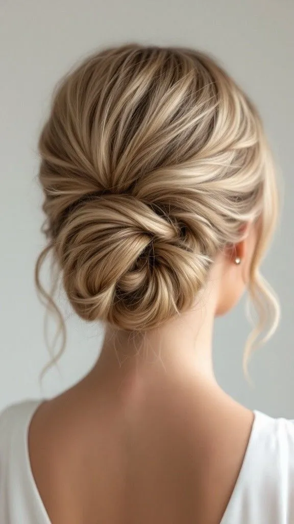Top knot texturizado para cabello fino