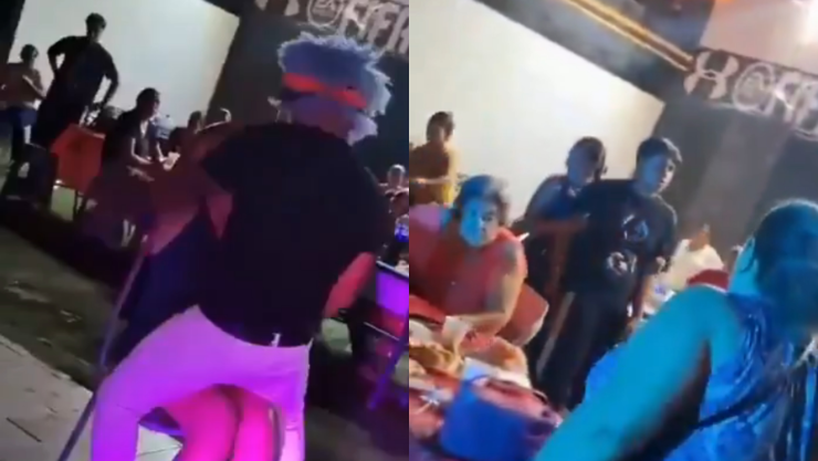 Amenazan con cuchillo a payaso por celos.