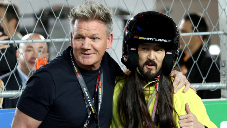 Gordon Ramsay y Steve Aoki