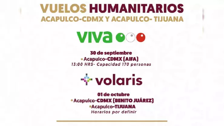 Vuelos gratis en Acapulco