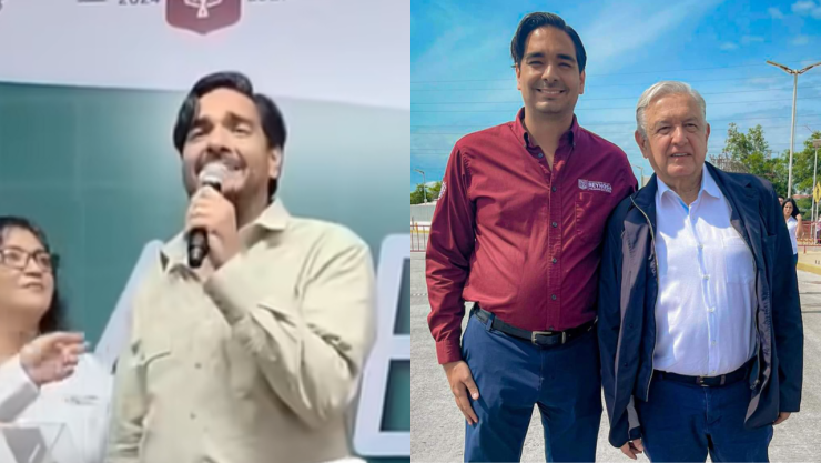 “Pa’ los contras": Captan al alcalde morenista de Reynosa, Tamaulipas, cantando narcocorridos en festejo del Día del Maestro