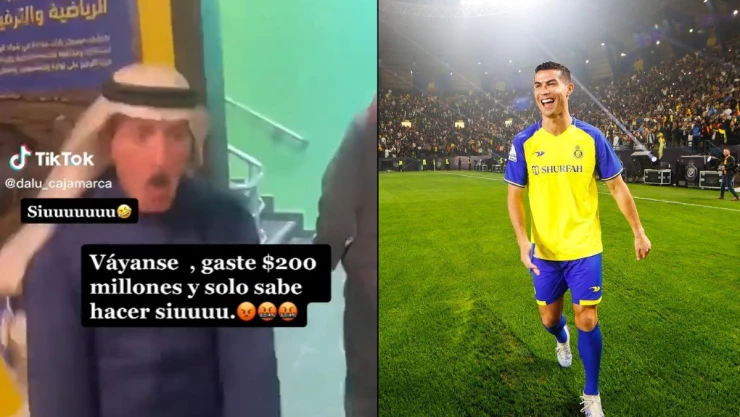 Jeque árabe explota con Crisitano Ronaldo.