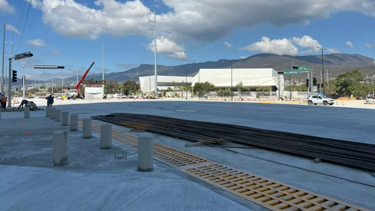 Construcción sobre Libramiento Norte