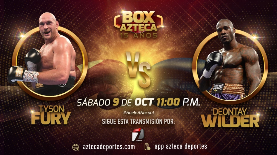 Tyson Fury vs Deontay Wilder Box Azteca