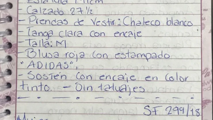 Anotan en libretas la descripción de cuerpos localizados en fosas
