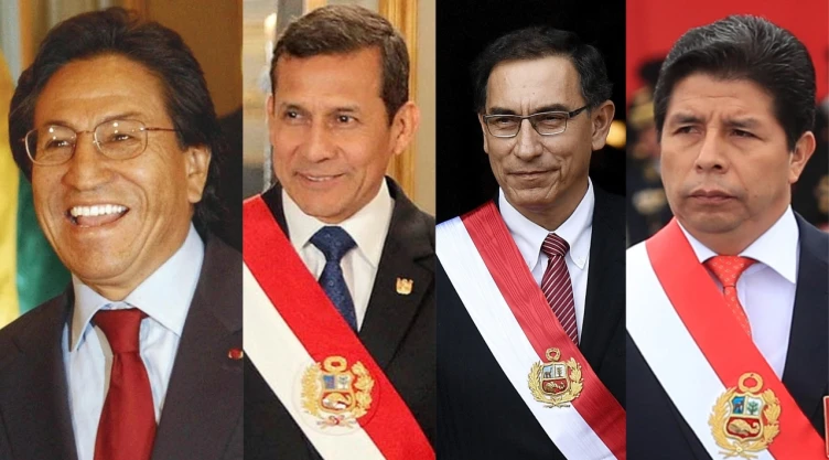 Cuatro expresidentes de Perú están presos