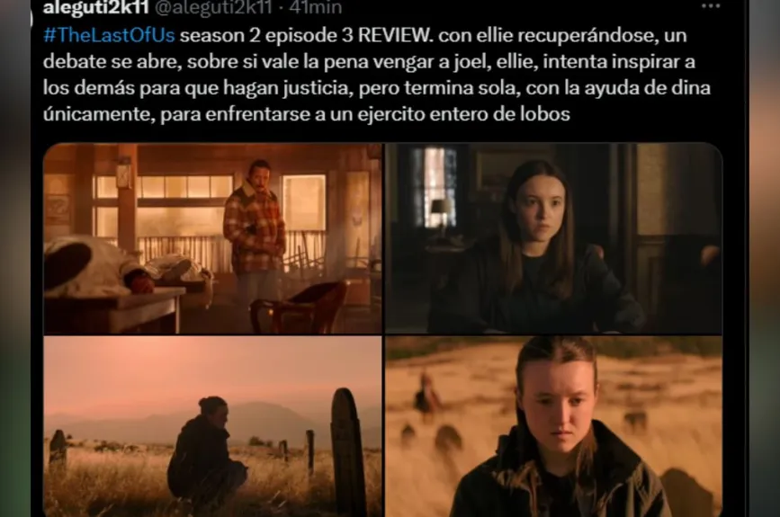 A pesar de la tristeza por su muerte, muchos usuarios han elogiado la actuación de Bella Ramsey como Ellie, destacando la profundidad emocional que aportó al personaje en este episodio.