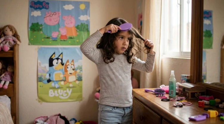 4 capítulos de Bluey y Peppa Pig para que los niños aprendan a peinarse solitos