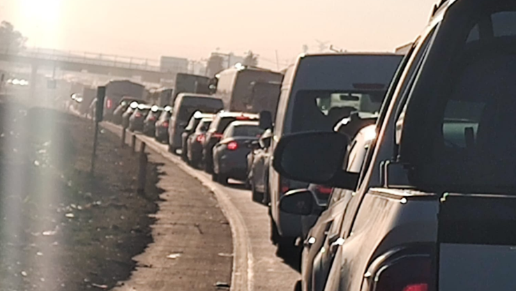 Así se presenta el tráfico en la México-Querétaro 18 de marzo