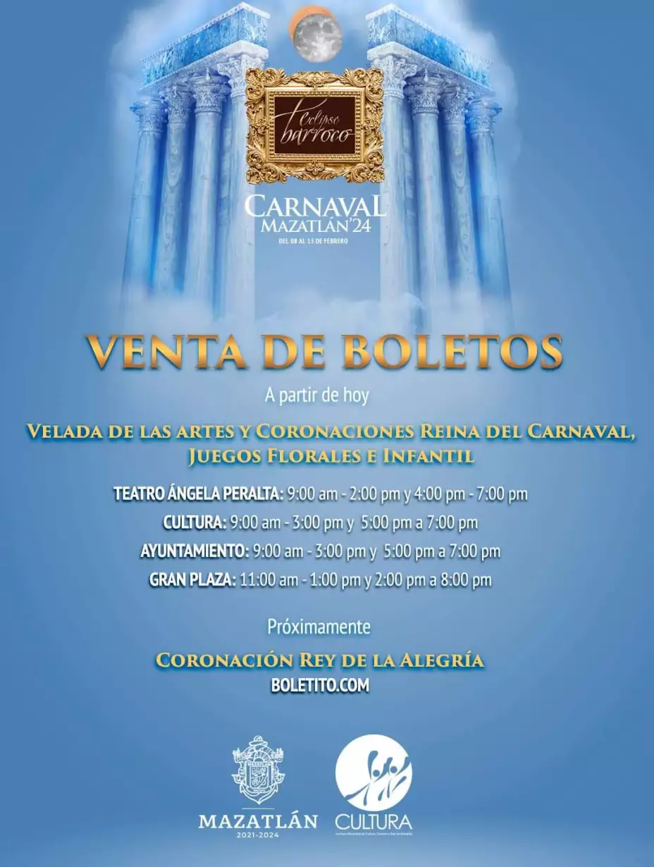 Boletos Carnaval de Mazatlán
