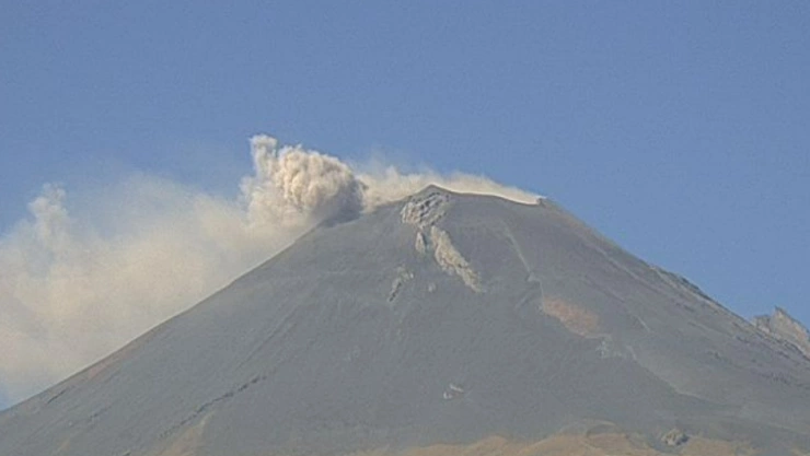 volcán popocatépetl hoy caída de ceniza 5 febrero 2024