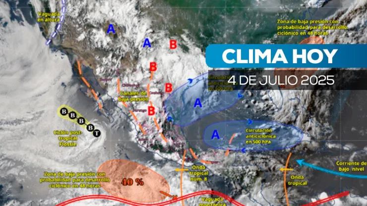 Clima en México, monzón desata lluvias intensas en el noroeste