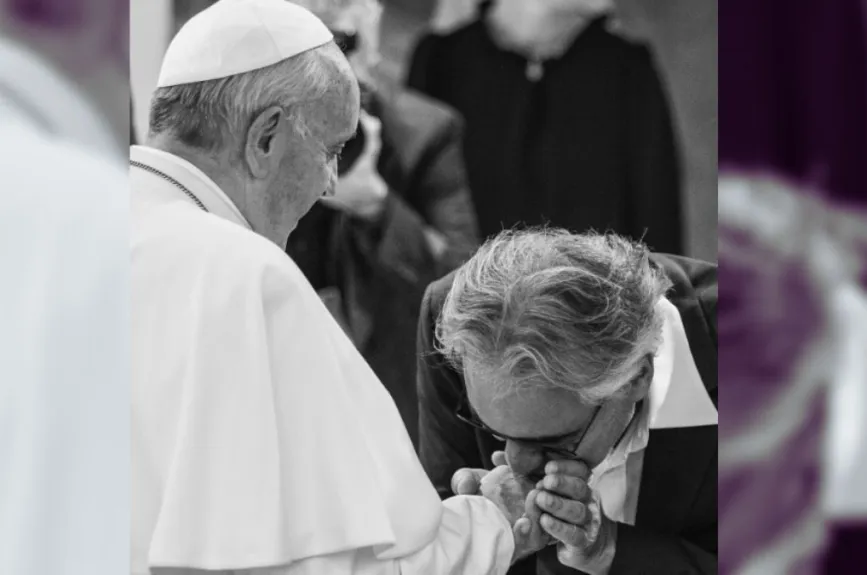 famosos con el papa francisco