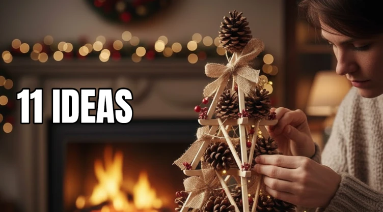 11 ideas de árboles artesanales y poco tradicionales que puedes hacer para esta Navidad