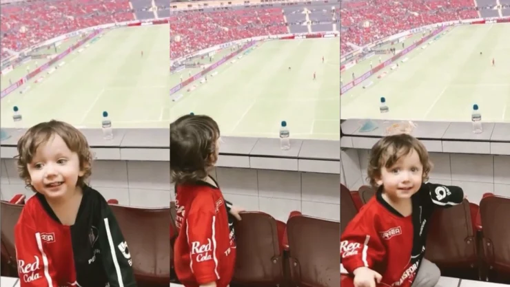 VIDEO: Bebé apoyando a Atlas