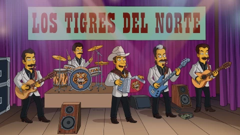 Los Tigres del Norte en Los Simpson
