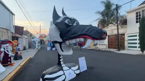 Calaveras gigantes de Tláhuac