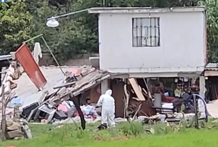 Sujeto-drogado-discute-con-su-familia-provoca-fuga-de-gas-y-explosión-en-Querétaro