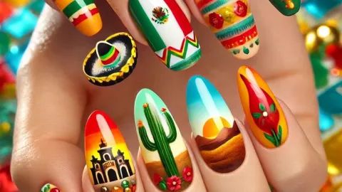 7 diseños de uñas para apoyar a México en la Copa Mundial de la FIFA 2026