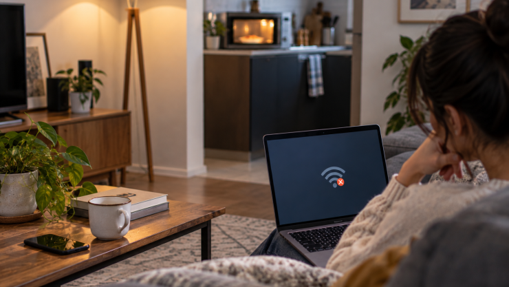¿Por qué el microondas afecta la calidad del internet?