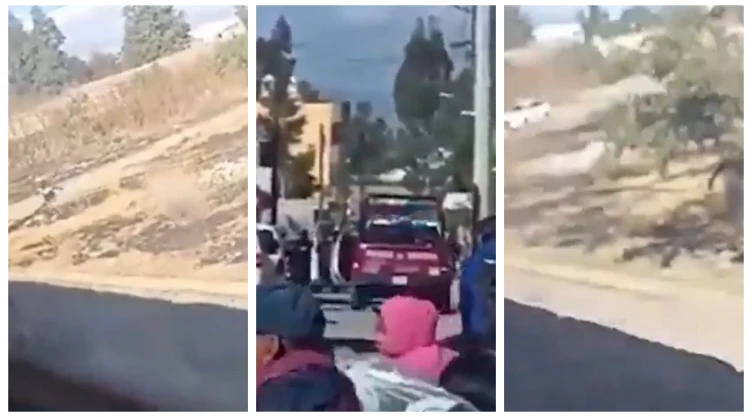 Balacera en Puebla: Banda estafadora y policías desatan pánico