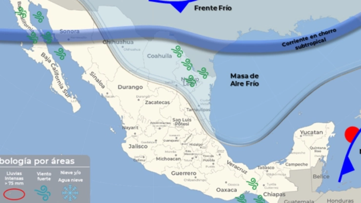 clima mexico 9 de febrero