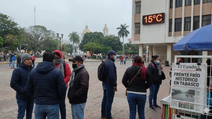Fin de semana helado en Tabasco: bajan temperaturas regresan con lluvias