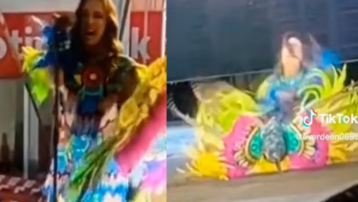 modelo se electrocuta en certamen Señorita Sahuayo 2022