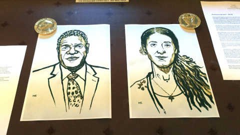 Denis Mukwege y Nadia Murad reciben el Nobel de la Paz