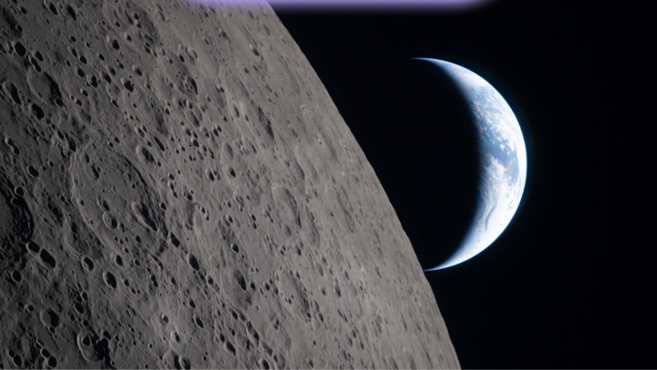 Las primeras imágenes de Artemis II desde la órbita lunar.