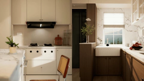 La tendencia en decoración de cocina que elimina los colores vivos y es muy barata de hacer.png