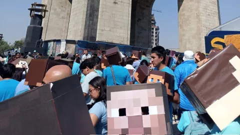 CDMX rompe Récord Guinness Steve Minecraft