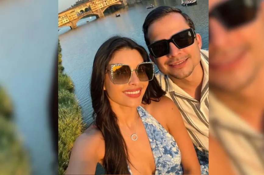 Kristal Silva y esposo