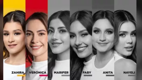 Candidatas a reina en la Feria San Marcos 2025