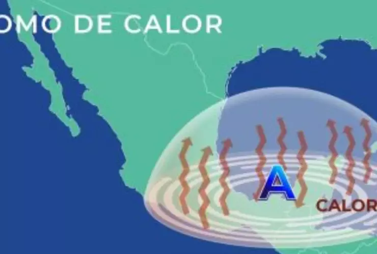 México se ve afectado por un domo de calor, un fenómeno que eleva las temperaturas.