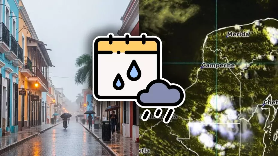 Esta es la hora EXACTA en que habrá lluvias en Campeche HOY martes 26 de agosto de 2025
