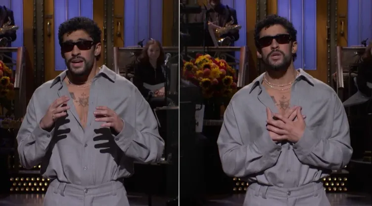 Bad Bunny habla en SNL sobre su show de medio tiempo en el Super Bowl.