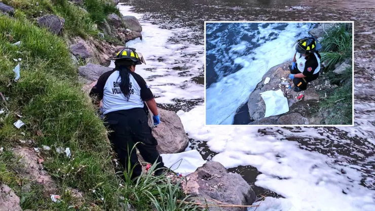 Bebé sin vida en río