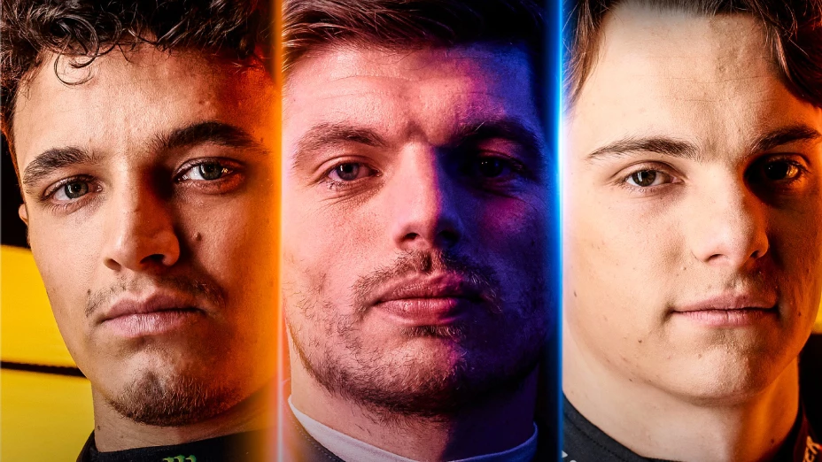 Norris, Verstappen, Piastri