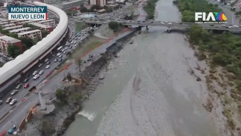 El río santa Catarina se fue secando poco a poco en Nuevo León