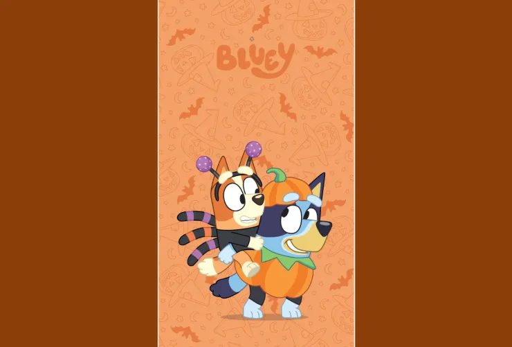 Fondo de pantalla de Bluey de Halloween 2