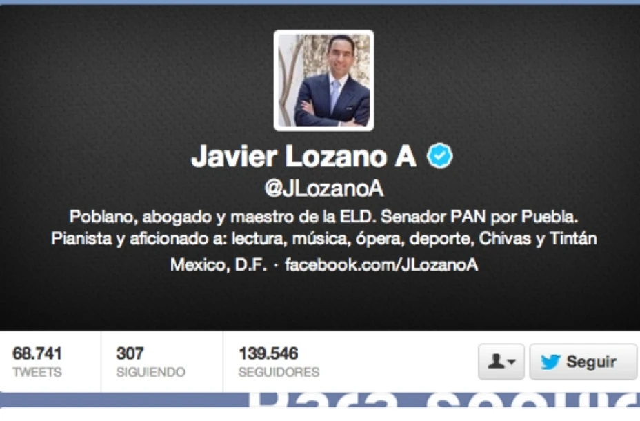 Javier Lozano en Twitter.