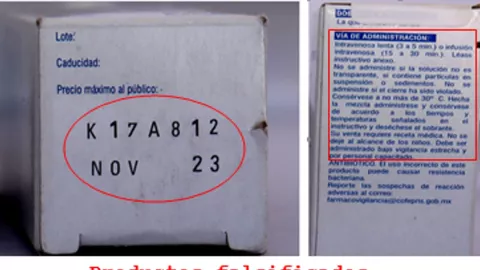 medicamento falso cáncer antibiótico Cofepris